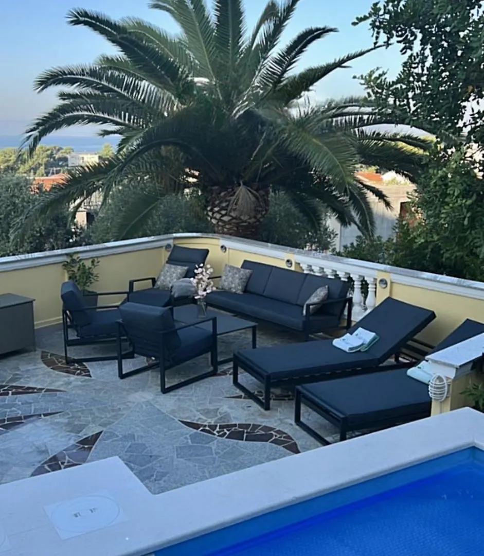 Exquisite Villa With Heated Pool, Sauna, Breathtaking Landscape & Panoramic Views In Banjol 라브 0*,  크로아티아